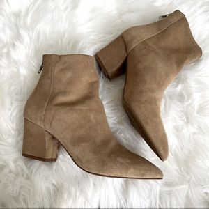 Steve Madden Tan Booties Heels Size 9